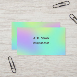 Mjuka övertoningsfärgade Affärskort Visitkort