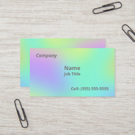 Mjuka övertoningsfärgade Affärskort Visitkort
