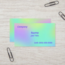 Mjuka övertoningsfärgade Affärskort