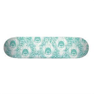 Mjuka påfågelfjädrar old school skateboard bräda 18 cm