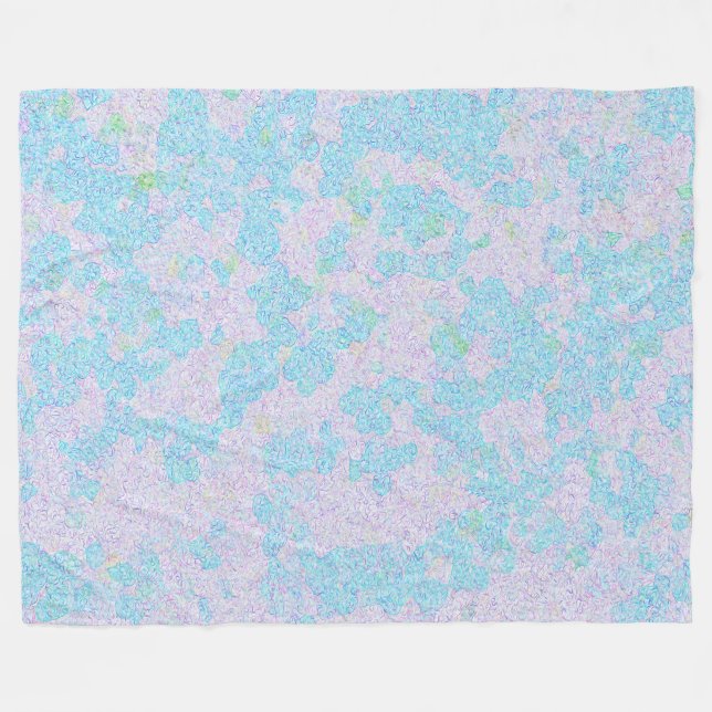 Mjuka pastellakvariga linjer-abstrakt fleecefilt (Framsidan (Horisontell))