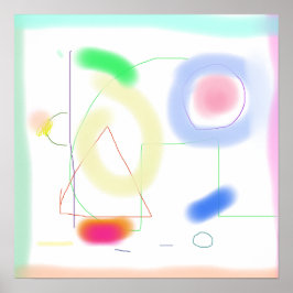 Mjuka pasteller och Vibrant Hues Poster