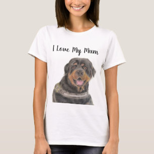 Mjuka pastellfärgade T-tröja Jag älskar min mamma T Shirt