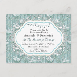 Mjuka pastellskuggor av Grönten Sage Inbjudan Vykort