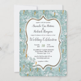 Mjuka pastellskuggor av Grönten Sage Inbjudningar