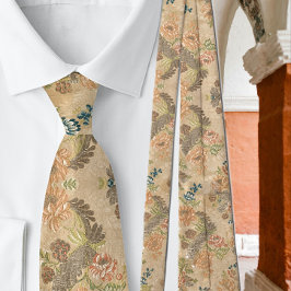 Mjuka persikoblommor Olivonblad Slips