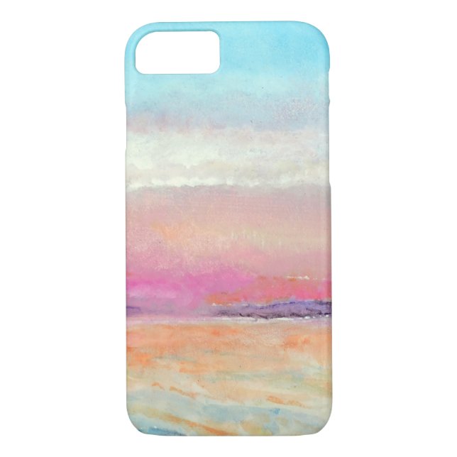 Mjuka Pinks and Blues Pawarded Sunset Case-Mate iPhone Skal (Baksida)