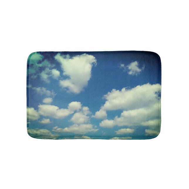 Mjuka plåster av moln badrumsmatta (Framsidan)