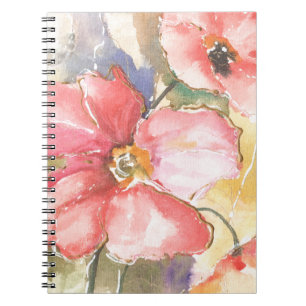 Mjuka poppies I Anteckningsbok