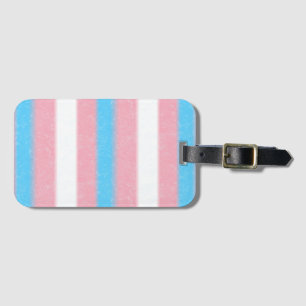 Mjuka Pridet Transgender Flagga Färg Rand Bagagebricka