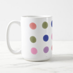 Mjuka punkter Original Contemporary Färg Mönster Kaffemugg