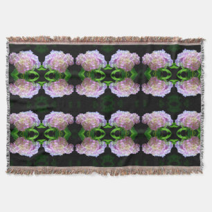 Mjuka rosa gult lila av blommor i vattendrag filt