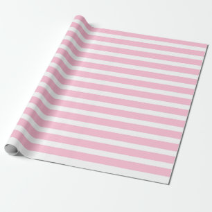 Mjuka rosa- och vitrandar som slår in papper presentpapper