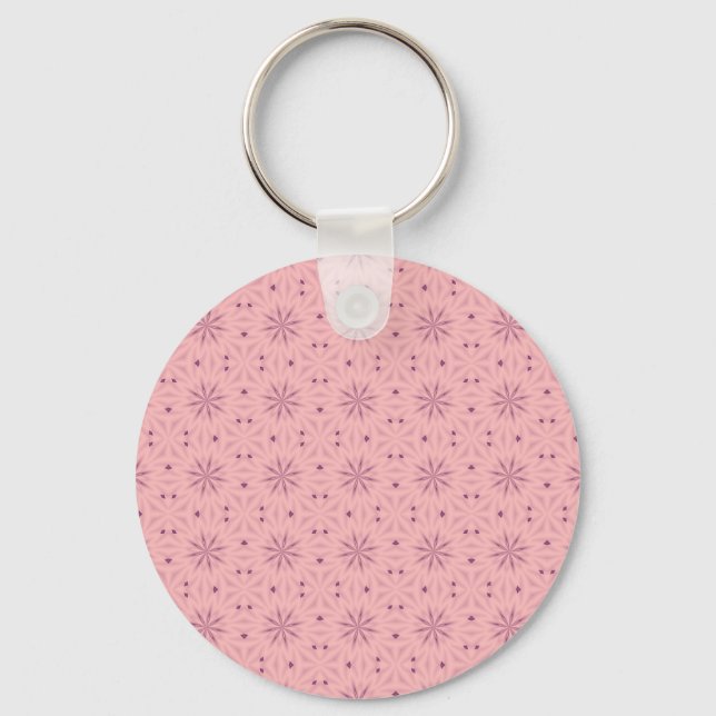 Mjuka Rosa Pixlar Nyckelring (Framsida)