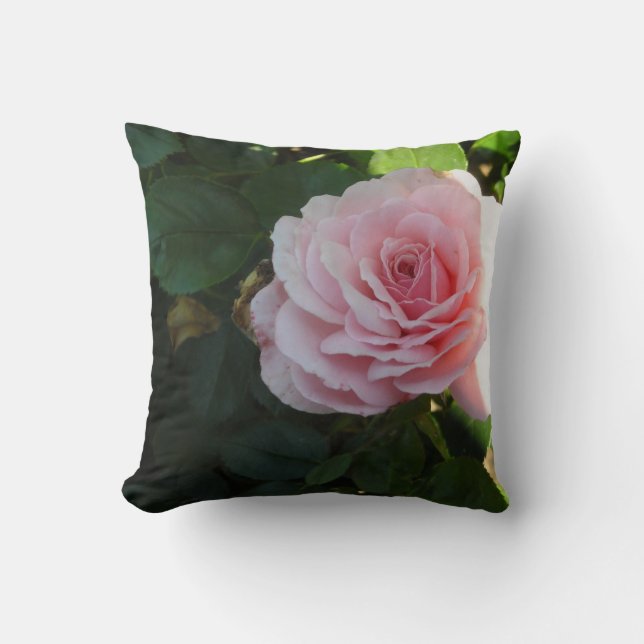 Mjuka Rosa Rosor Kudde (Framsida)