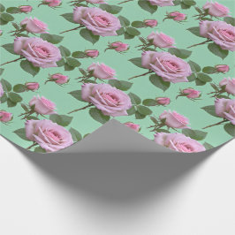 Mjuka Rosa Rosor Med Subtila Lavendelnyanser Presentpapper