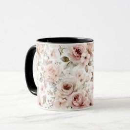 mjuka rosa rosor mugg