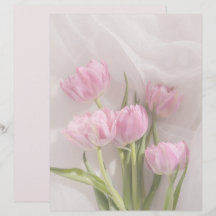 Mjuka rosa tulpaner scrapbookpapper