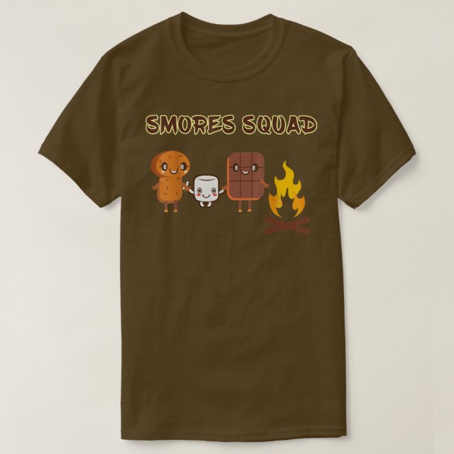 Mjuka skjortor Röres Squad Campingfor Kids T Shirt (Design framsida)