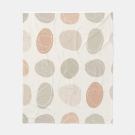 Mjuka Småstarna Grid Blanket Mysigt jordinspirerad Fleecefilt