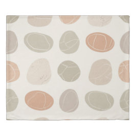 Mjuka Småstarna Grid Duvet Cover - Earthy Minimali