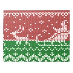 Mjuka svettare Jultomten sleigh och renar Anteckningsblock