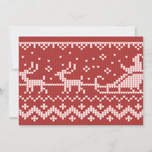 Mjuka svettare Jultomten sleigh och renar Julkort