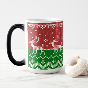 Mjuka svettare Jultomten sleigh och renar Magisk Mugg