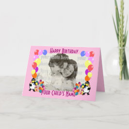 Mjuka tecknader och ballonger för barn kort