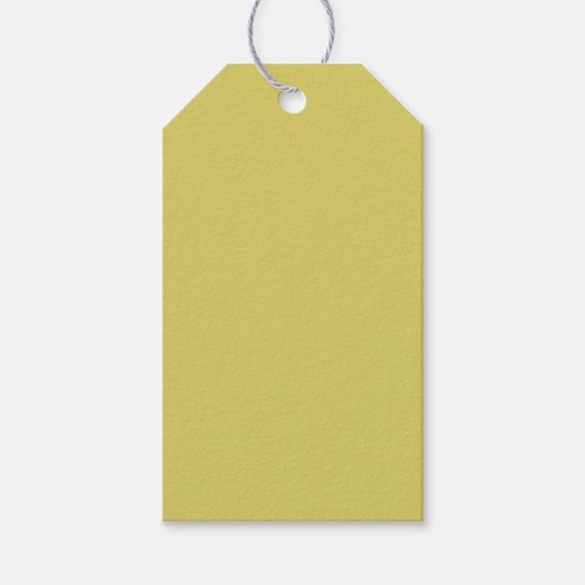 Mjuka varmgula presentkortsetiketter presentetikett (Framsidan)