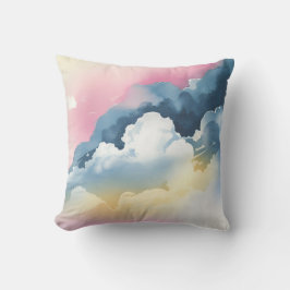 Mjuka vattenfärgblandningar i Pastel Hues Dekorati Kudde