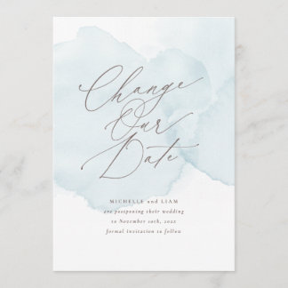 Mjuka vattenfärger Tvätta uppskjutning Ändra datum Inbjudningar