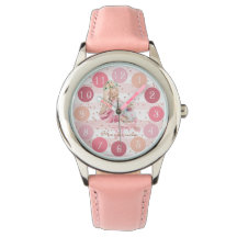 Mjuka vattenfärgsflicka och Unicorn Monogram Gift