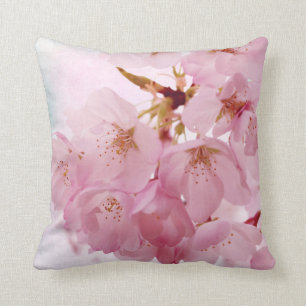 Mjuka vintagekörsbärblommar kudde