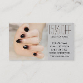 Mjukaktig elegant av chic nagel nagelsalong rabattkort