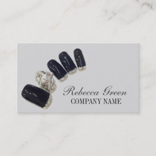 Mjukaktig elegant av chic nagel nagelsalong visitkort