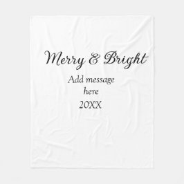 Mjukår för extra helgdag för god jul fleecefilt