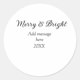 Mjukår för extra helgdag för god jul runt klistermärke