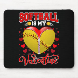 Mjukboll är min hjärtans softball Boll Heart Valen Musmatta