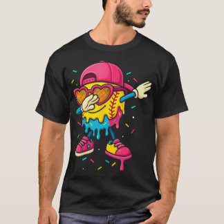 Mjukboll Dropp Glass Flickor Dabbar Med Söt T Shirt