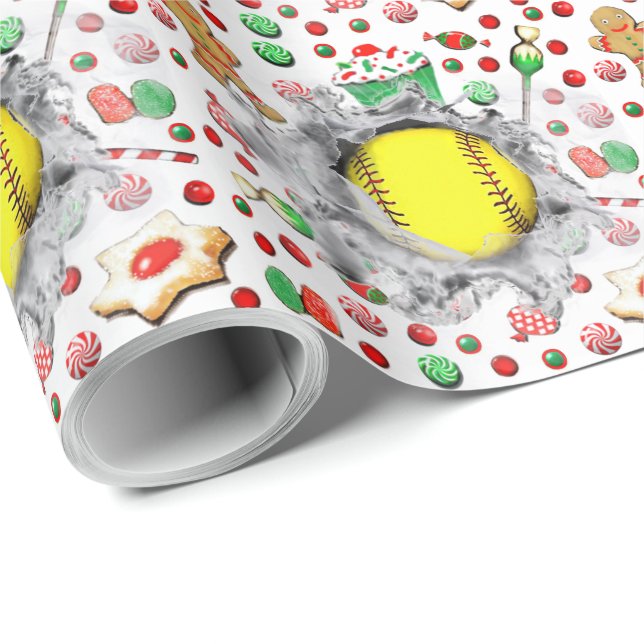 Mjukboll jul present presentpapper (Rullad Hörn)