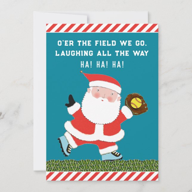 Mjukbollskort för julhumor julkort (Framsida)