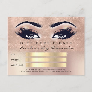 Mjukcertifikat Mikroblading Cosmetolog Lash 1 Vykort