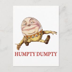 MJUKDUMPNINGSAT PÅ EN WALL - NURSERY RHYME VYKORT