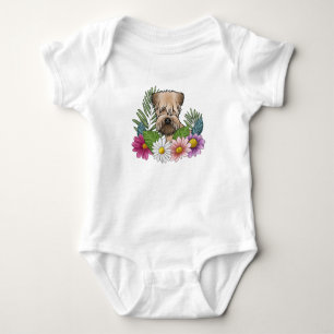 Mjukhårig Wheaten Terrier Färgrika Vildblommor T Shirt
