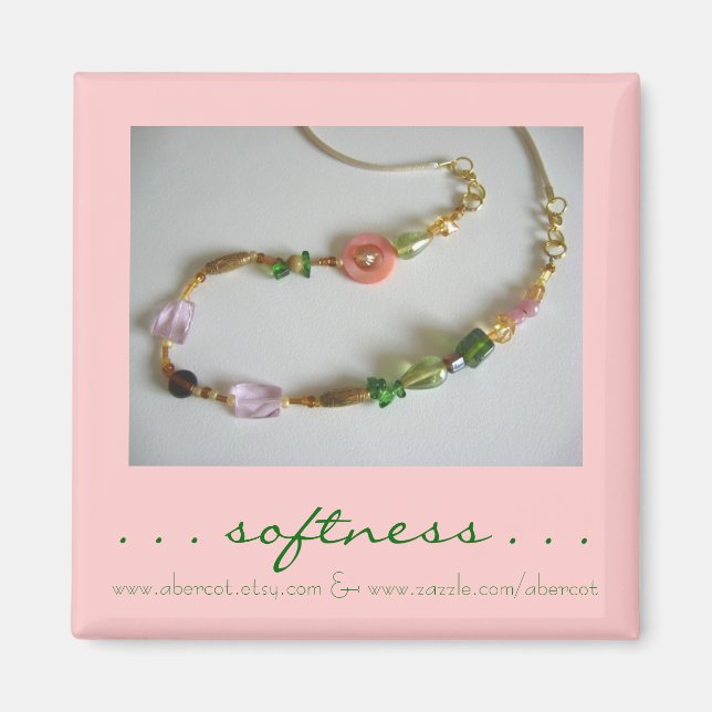 Mjukhet hos utfällt Necklace Magnet (Framsidan)