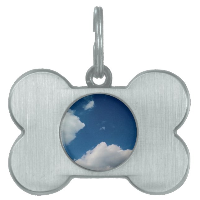 Mjukhet mot molnen ID-bricka husdjur (Framsidan)