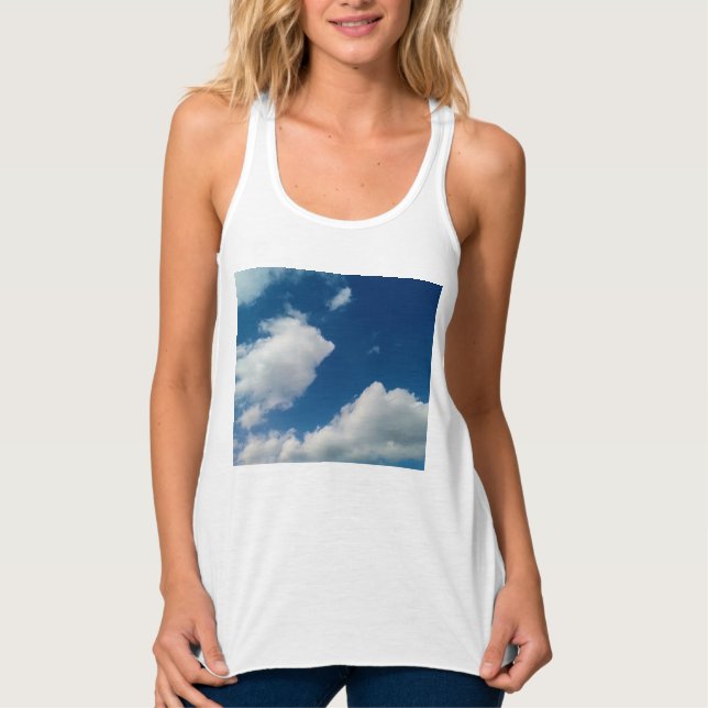 Mjukhet mot molnen linne med racerback  (Framsida)