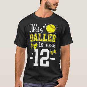 Mjukis till 12-årig födelsedag tjej tolv år gammal t shirt