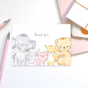 Mjukisdjur Baby Shower Sprinkle Tack Kort